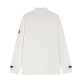 C.e sweatshirt fall and winter c.e half turtleneck nylon thread embroidered bottom shirt