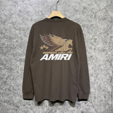 Amiri long sleeve shirts mottled pegasus printing