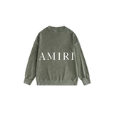 Amiri washed sweatshirt simple letter printing