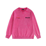 Amiri washed sweatshirt tv channel printing washed and distressed