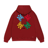 Amiri hoodie color block simple logo set print