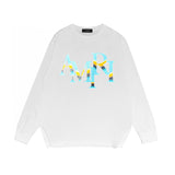 Amiri long sleeve shirts gradient overlapping letterprinting