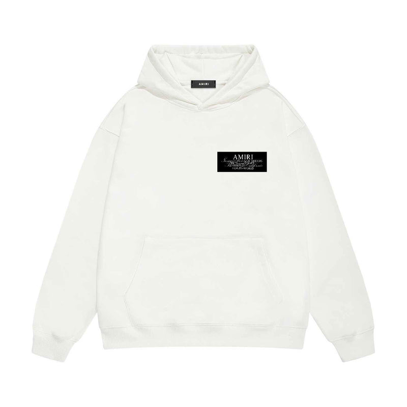 Amiri hoodie hollywood art word printing