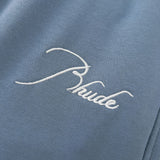 Rhude Pant embroidery slogan logo drawstring casual sports trousers