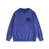 Amiri washed sweatshirt musical note fan printing washed and distressed