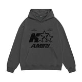 Amiri hoodie spotted five-pointed star print