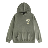Amiri washed hoodie dice man printing distressed printing