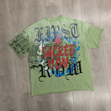 First Row T Shirts Sacred Heart Cropped Tee 2026ss Latest Los Angeles Street Trend Brand