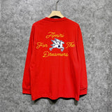 Amiri long sleeve shirts yellow letter pegasus printing