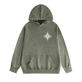 Amiri washed hoodie star shield distressed print