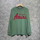Amiri long sleeve shirts stroke pure letterprinting