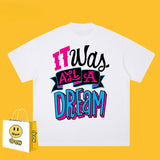 Drew T Shirts Smiley Face Printing Couple High Street