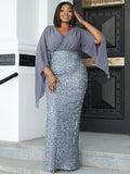 Women Party Dress Temperament Banquet Evening Gown (Ss0416)