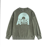 Amiri washed sweatshirt large radar printing washed and distressed