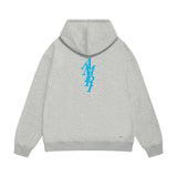 Amiri hoodie vertical small overlapping letterprinting