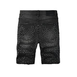 purple brand denim shorts