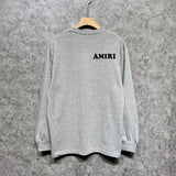 Amiri long sleeve shirts fat letter printing
