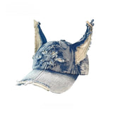 New doberman dog ear baseball cap plush thickened duckbill hat versatile style