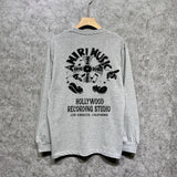Amiri long sleeve shirts note fan printing