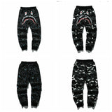 Bathing Ape Pant Shark Head Luminous, Casual Pants, Tether Print Sweatpants