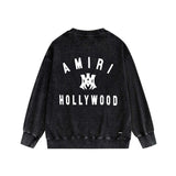 Amiri washed sweatshirt Hollywood spider print washed old