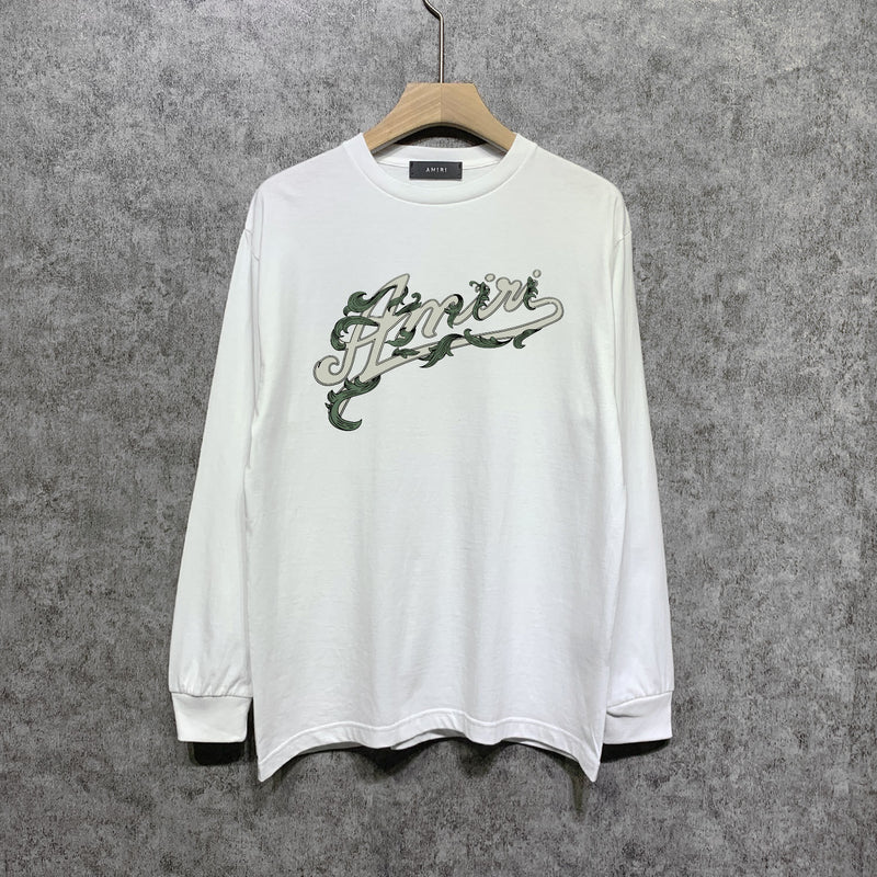 Amiri long sleeve shirts ye manletterprinting