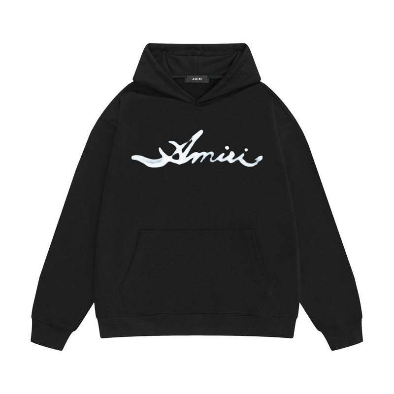 Amiri hoodie smoke letter printing