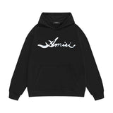 Amiri hoodie smoke letter printing