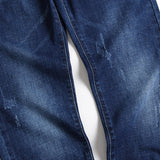 Mens Fashion Jeans Ripped D675#