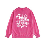 Amiri washed sweatshirt morning glory printing washed and distressed