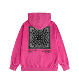 Amiri washed hoodie simple standard square scarf distressed printing