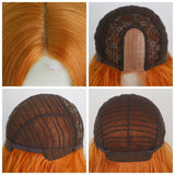 Women's Wigs Middle Part Long Curly Lace Front Wig