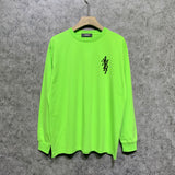 Amiri long sleeve shirts vertical small overlapping letterprinting