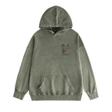Amiri washed hoodie letter sign distressed printing