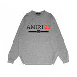 Amiri long sleeve shirts red font printing