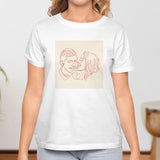 Valentine's Day T-Shirts Couple Love Print Sweet Style