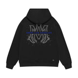 Amiri hoodie splash ink large simple logo sleeve printing