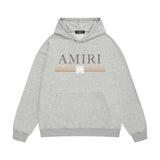 Amiri hoodie colorfulletter horizontal strip printing