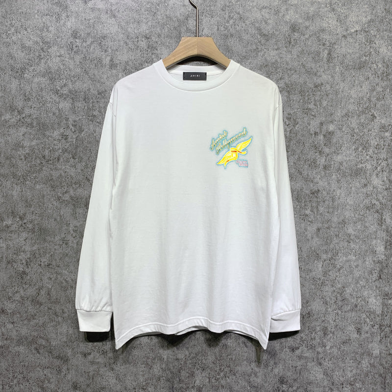 Amiri long sleeve shirts star point wings printing