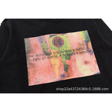 C.e sweatshirt early autumn japanese style trendy brand c.e creative painting printing round neck pullover sweatshirt
