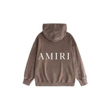 Amiri washed hoodie simple letterprinting