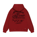 Amiri hoodie sketch country printing