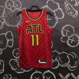 NBA Jerseys Eagles, Red Checkered 11, Trey Young