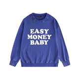 Amiri washed sweatshirt fat letter printing washed and distressed