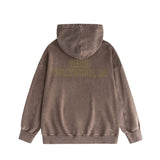 Amiri washed hoodie oil painting flying eagle distressed printing