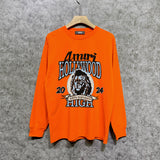 Amiri long sleeve shirts colorless flower printing