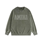 Amiri washed sweatshirt miter letter print washed old