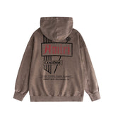 Amiri washed hoodie letter sign distressed printing