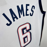 NBA Jerseys 24 Olympics, Team USA, White 6, James