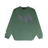 Amiri long sleeve shirts all gray overlapping letterprinting